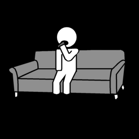 eat on the couch